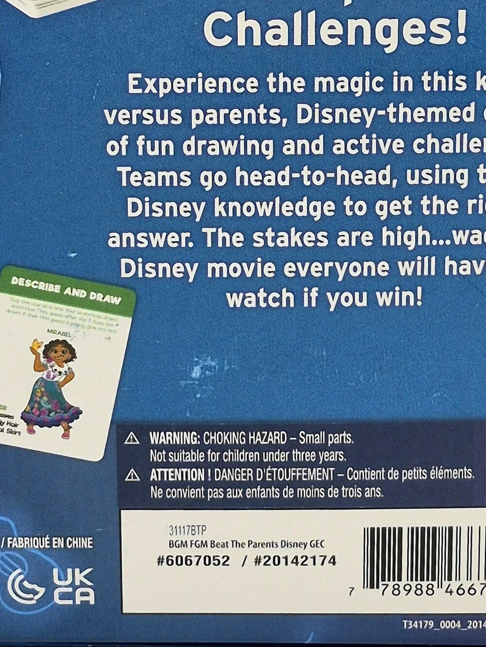 Beat The Parents Disney Edition Board Game NEW